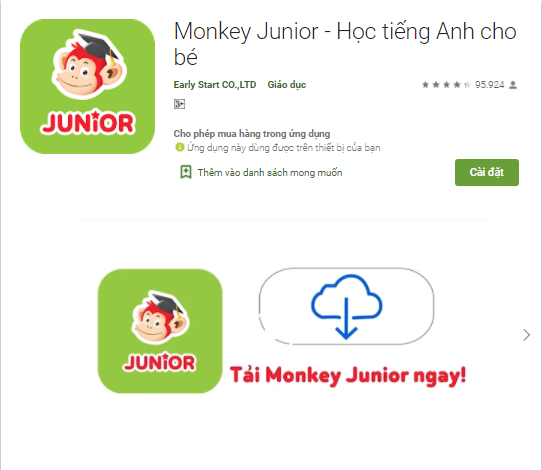 app-hoc-tieng-anh-mien-phi-cho-be-monkey-Junior