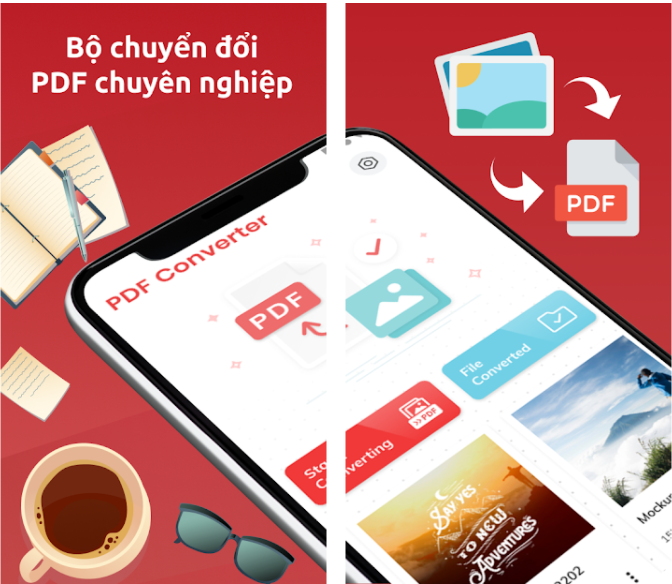 App chuyển đổi hình ảnh sang PDF trên điện thoại
